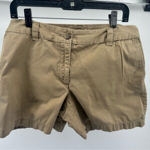 Lands' End Tan Bermudas Classic Flat-Front Design